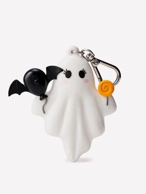 Cute Ghost Keychain with Bat Balloon & Lollipop  BATH N BODYWORKS POCKET HOLDER